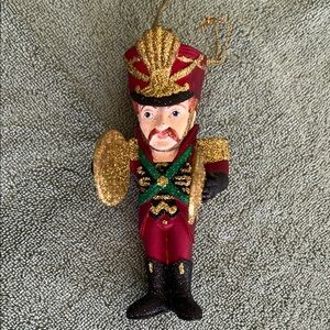 Festive Toy Soldier Ornament with Cymbals